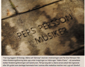 Peps Persson Walk of Fame Höör